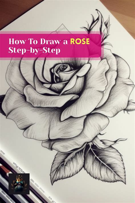Realistic rose drawing – Artofit