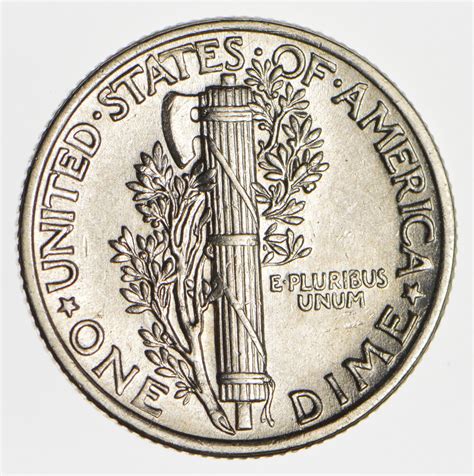 Ch AU/Unc 1941 Mercury Liberty Dime - 90% Silver - High Grade ...