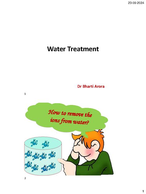 2hardness - class notes for hardness of water - Water Treatment Dr ...