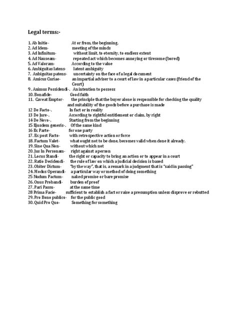 Image result for Legal Term Definitions