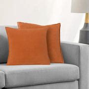 Cotton Velvet Brown Flange Pillow Cover - Soft and Stylish