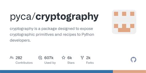 Image result for Cryptography Library Python GitHub
