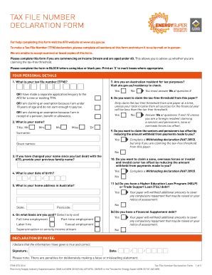Image result for Tax File Number Declaration Form