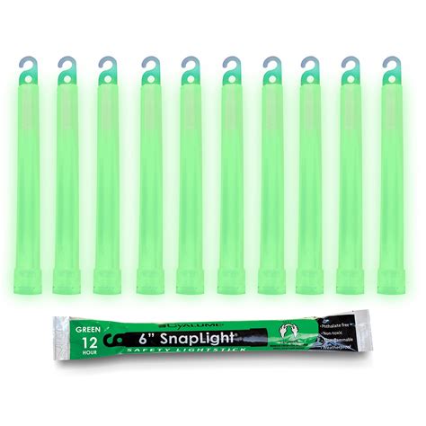 Cyalume Glow Sticks Military Grade Lightstick - Premium Green 6 ...