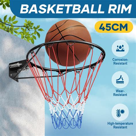 Genki Indoor Basketball Hoop Ring Rim Goal Net Outdoor Door Wall ...