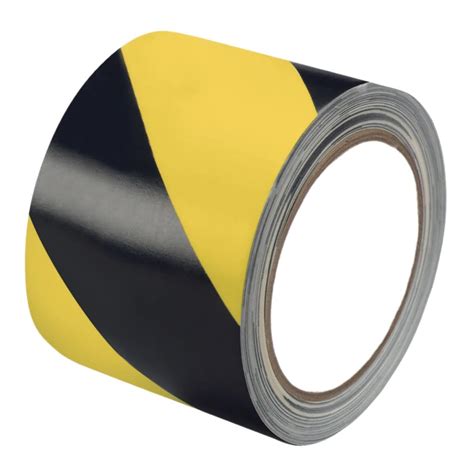3 Inch x 110FT Black and Yellow Safety Tape, Hazard Tape, Warning Tape ...