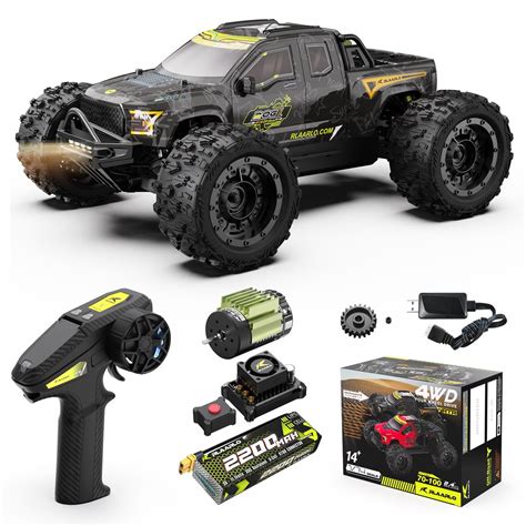 LAFPACY RLAARLO 1/14 Brushless Fast RC Cars for Adults, Top Speed 60 ...