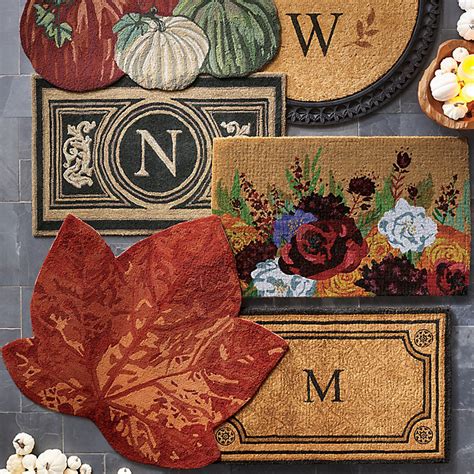 Juno Half-Round Monogrammed Coco Door Mat with Nonskid Rubber Back ...