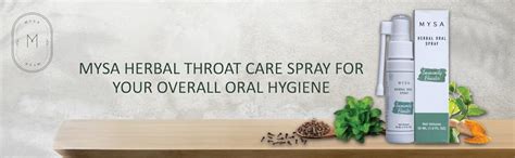 MYSA Oral Throat Care Spray 30 ml, Herbal Mouth Protect Spray For Oral ...
