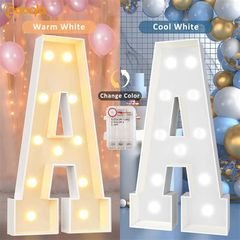 Snapklik.com : 4 FT Light Up Marquee Letters, Giant Mosaic Letters Cool ...