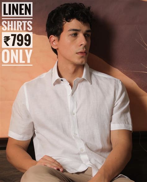 PREMIUM LINEN SHIRT HALF - WHITE – BLENDS TRENDZZ