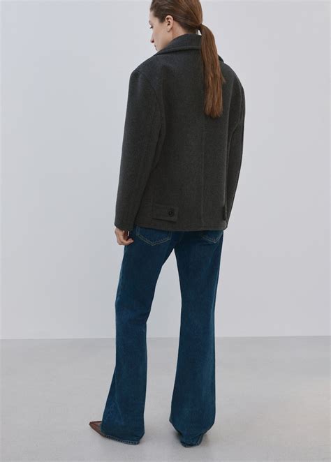 Double-breasted wool coat - Women | MANGO USA