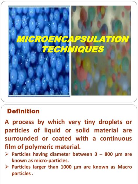 Image result for Microencapsulation Process