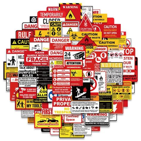 Warning Sign Stickers 的图像结果