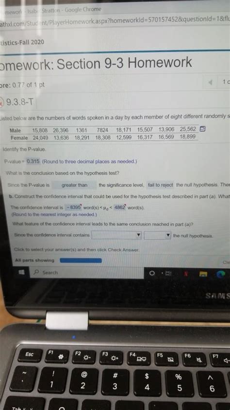 How to Find Test Statistics Using Statcruch 的图像结果