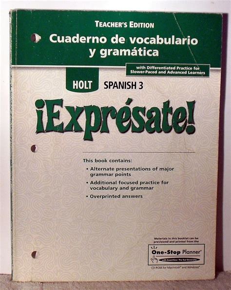 Amazon.in: Buy ?Expr?sate!: Cuaderno de Vocabulario y Gramatica Teacher ...