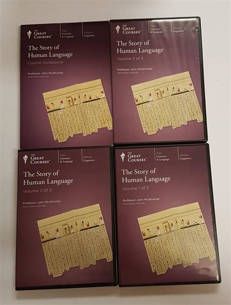 The Story of Human Language - 18 Audio CD Set (36 Lectures of 30 ...