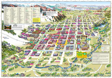 Map Of Downtown Aspen Colorado