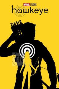 Superhero Hawkeye Poster, Unframed, With Double Sided Tape Paper Print ...