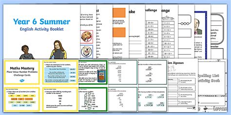 Summer Holiday Transition Year 5 Moving Into Year 6 Activity Pack - End ...
