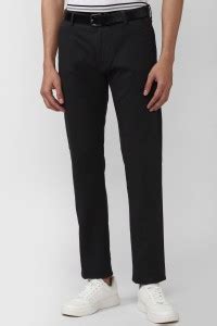 Peter England University Skinny Fit Men Grey Trousers - Buy Peter ...