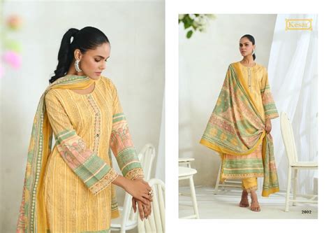 KESAR IBADAT VOL 3 WHOLESALE CEMRIC COTTON KARACHI STYLE UNSTITCH SUITS ...