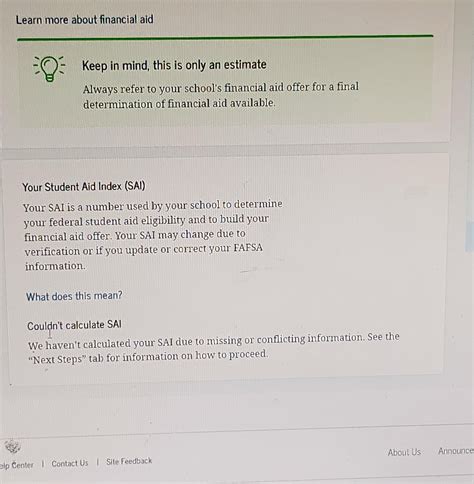 Need Help: Couldn't calculate SAI : r/FAFSA