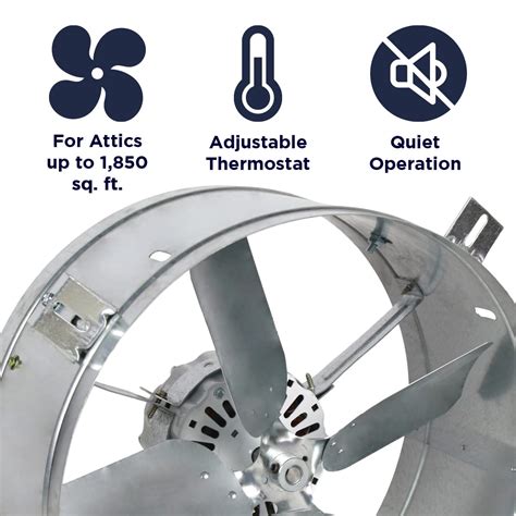 Maxx Air 1,300 CFM Gable Mount Power Attic Fan | Roofing Direct