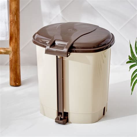 Buy Sedona Capiz Polypropylene Pedal Waste Bin - 6.5L from Home Centre at just INR 299.0