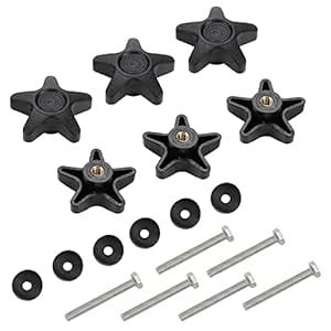 Wealrit 6 Pcs Replacement Arm Adjustment Knobs for Rollators Parts ...