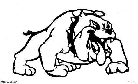 Bulldog Mascot Coloring Pages