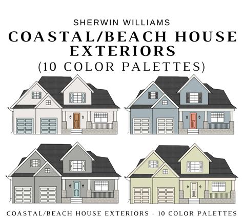 Sherwin Williams COASTAL EXTERIORS Color Palette - NISH