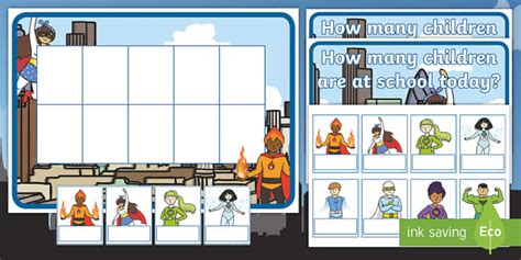 Superheroes Editable Self-Registration Ten-Frame Resource Pack