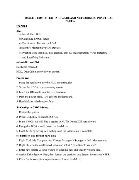 CHS LAB Manual- CSE - prepared by student - 4052640 – COMPUTER HARDWARE ...