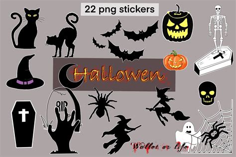 PNG Halloween Stickers Graphic by Jenny.arty · Creative Fabrica