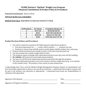 Fillable Online UCDMC Bariatric Non-Surgical Weight Loss Program ...