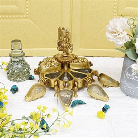 ARTVARKO Brass Lakshmi Kuber Sitting Statue Murti Laxmi Kuber Maharaj ...