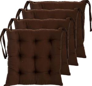 SOFT SNOOZE Soft Luxury Microfibre Solid Chair Pad Pack of 4 - Buy SOFT ...