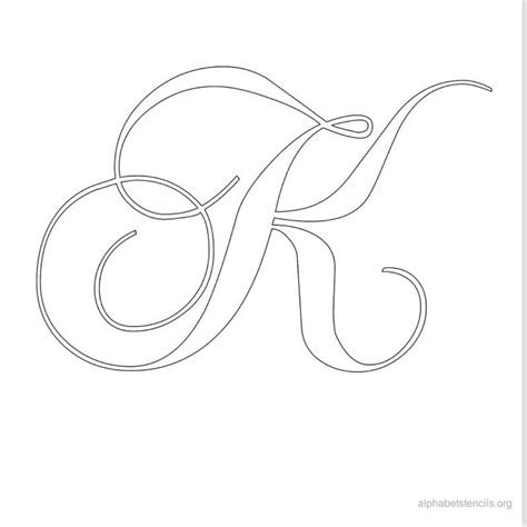 Printable Letter K Outline - Printable Cards