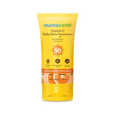 Mamaearth Vitamin C Daily Glow SPF50 PA++++ | In-Vivo Tested