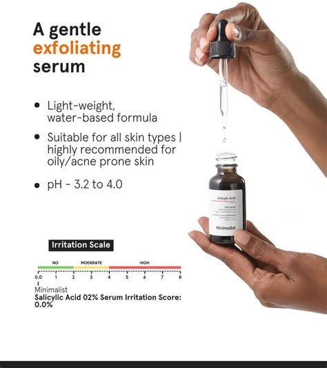 Minimalist 2% Salicylic Acid Face Serum for Men & Women | Acne ...