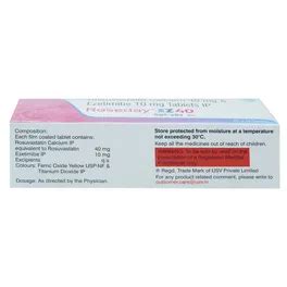 Roseday-EZ 40 Tablet 10's | Uses, Side Effects, Price | Apollo Pharmacy