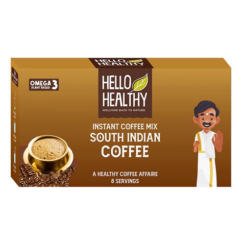 Hello Healthy South Indian Instant Coffee Premix Powder Sachets : Hello ...