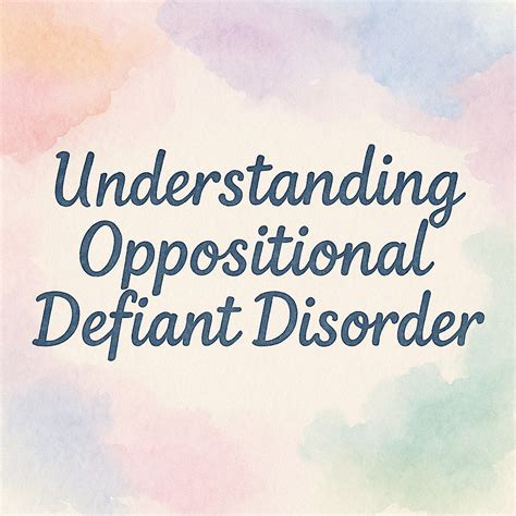 Understanding Oppositional Defiant Disorder - Lincoln., LN6 3QT ...