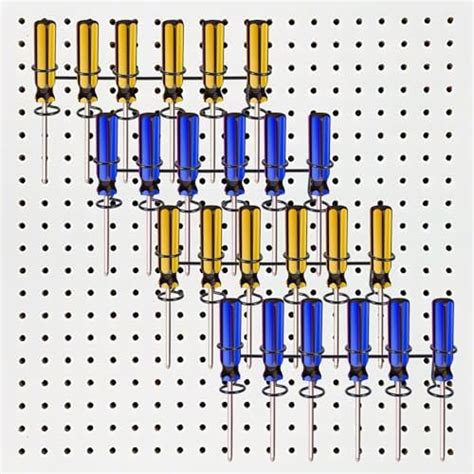 Acrux7 4 PCS Pegboard Screwdriver Holders 6 Tools Peg Board Screwdriver ...