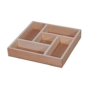 SANWALSA (8"x8"x1" inch, Square) MDF Base Wooden Dryfruit Tray ...