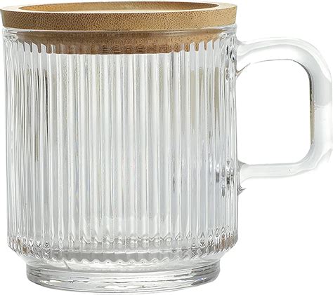 Lysenn Clear Glass Coffee Mug with Lid - Everything Envy