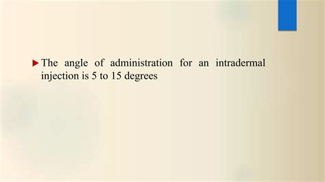 Intradermal injections | PPTX
