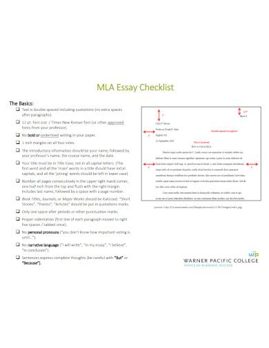 MLA Format Essay Example 的图像结果