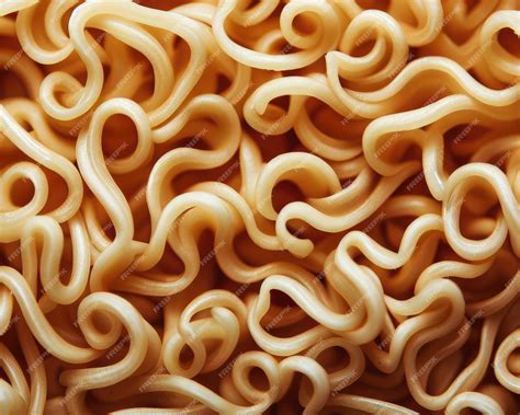 Premium Photo | Texture of curly noodles food background